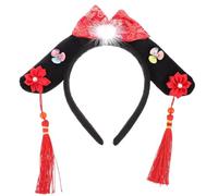 SHOWERORO Royal Style Hair Hoop Headband, Lightweight Polyester Hair Accessory, Easy to Carry for Holiday Banquets and Party Wear