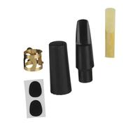 SHOWERORO S Saxophone Mouthpiece Accessories Set Complete Saxophone Accessory Kit Clip s Accessories s Black for Music Instrument Playing
