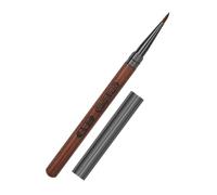 SHOWERORO Sandalwood Handle Nail Pen with Cap Comfortable Triangular Wood Design Versatile Use for Creating Textured Nail Art Patterns for Salon Use