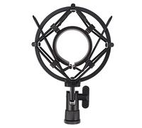 SHOWERORO Shock Mount Microphone Black Made of Metal Material for Condenser Microphones for Recording This Shockproof Mount for Reducing Vibration Use Mic Holder for Stability