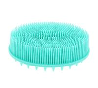 SHOWERORO Silicone Bath Hair Brush for Babies with Long Soft Bristles, Green Shower Brush for Scalp Massage and Gentle Hair Washing, Bath Tool for Sensitive Skin