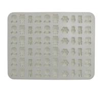 SHOWERORO Silicone Candy Mold Cartoon Shaped for Cupcakes and Cookie Decorations, Easy to Clean and Efficient Practical Chocolate Mould for DIY Candy Making
