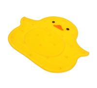 SHOWERORO Silicone Duck Shower Foot Scrubber Mat 40X45Cm Non-Slip Bath Spa Massage Pad for and Adults, Yellow Bath Exfoliator Foot Scrubbing Mat for Bathroom Use