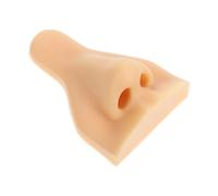 SHOWERORO Silicone Nose Piercing Practice Model Smooth Surface and Flexible Body Part for Teaching Scenarios, Realistic Fake Nose Training Face Model for Piercing Skill Development
