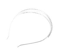 SHOWERORO Silver Rhinestone Headband for Women Elegant Sparkly Hairband with Chic Design Lightweight Wedding and Party Hair Accessory for Brides and Dance Events