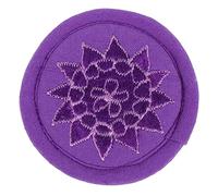 SHOWERORO Singing Bowl Pad Meditation Sound Bowl Mat Healing Music Instrument Accessory Buddhist Pad Hand Embroidery Tea Pot Mat 10cm Small Purple