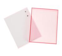 SHOWERORO Single-layer Acrylic Eyelash Storage Case Large Pink Lash Organizer with Lid for Travel and Household Eyelashes Holding Container