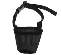 SHOWERORO Small Black Dog Muzzle for Short-nosed Breeds, Puppy Muzzle for Chihuahua and Bulldog, Breathable Anti-bark Mouth Cover for Walking and Training