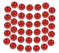 SHOWERORO Smooth Surface 50pcs Natural Crystal No Hole Beads Round Shape for Essential Oil Bottle for DIY Crystal Beads Craft and Floral Decor Accessories