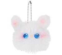 SHOWERORO Soft Plush Bunny Keychain Pendant Cute Rabbit Bag Charm Lightweight Hanging Ornament for Car Keys Handbag Decoration with Comfortable PP Cotton Material