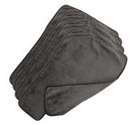 SHOWERORO Split Design Coral Fleece Facial Towels Set of 4 Soft Breathable Towels for Massage, Skin Care, and Spa Use 23.6X14.6 Inch