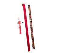 SHOWERORO Squiz Toys Boys and Girls Flute Traditional Chinese Bamboo Flute Accessories Two-Section Portable Instrument