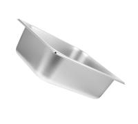 SHOWERORO Stainless Steel Buffet Serving Tray Large Deep Food Container 1/2 Size 32.5X26.5X6.5Cm for Barbecue and Catering