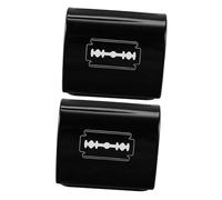 SHOWERORO Storage Box for Double-edge and Barber-grade 2pcs with Space-saving Iron Case Universal Design for Barber Shop