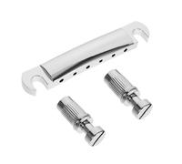 SHOWERORO String Roller Saddle Tremolo Bridge Tailpiece Bridge Tailpiece for Electric Guitar Silver High Durability Material