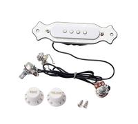SHOWERORO String White Pickups for Cigar Box Guitar Pre Soundhole Pickup Volume Tone Knob