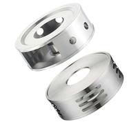 SHOWERORO Tea Warmers Practical Teapot Heaters Stainless Steel 2pcs with Separate Candle Holder and Easy to Clean Design for Coffee Shop and Home Use