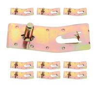 SHOWERORO Teardrop Pallet Rack Clip Set 10Pcs Galvanized Safety Pins for Warehouse Storage and Shelving Systems