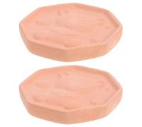 SHOWERORO Terracotta Softener Discs Reusable Sugar Keeper 2pcs Maintains Texture Keeps Brown Soft for Homes and Kitchen Storage
