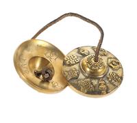 SHOWERORO Tibetan Singing Bowl Chakra Meditation Products Hand Cymbals for Adults Ring The Bell Crash Cymbals Design for Christmas Valentine Day Mother Day