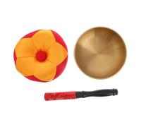 SHOWERORO Tibetan Singing Bowl Meditation Music Bowl Buddha Sound Spiritual Stick for Relaxation