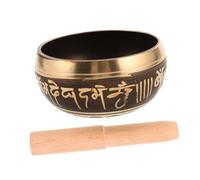 SHOWERORO Tibetan Singing Bowl Set with Wooden Mallet Unique Decorative Sound Bowl for Meditation Yoga and Relaxation Cultural Heritage Artifact for Peaceful Practices