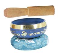 SHOWERORO Tibetan Singing Bowl Yoga Meditation Bowl Multi-function Singing Buddhism for Relaxation