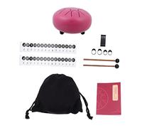 SHOWERORO Titanium Steel Lotus Style Steel Tongue Drum Creative Boys and Girls Instrument Plant Wave Music Device Stress Relief Percussion Instrument Melodious Melody