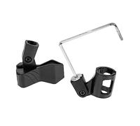 SHOWERORO Universal Saxophone Microphone Clip Holder Portable Plastic Mic Stand Accessory for Alto and Tenor Saxophones Round Hole Design Easy to Attach