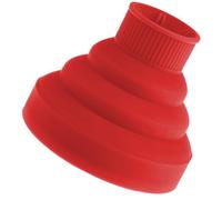 SHOWERORO Universal Silicone Hair Dryer Diffuser Attachment Foldable Red Hair Blower Protective Cover for Salon Styling and Curl Definition