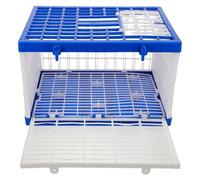 SHOWERORO Ventilated Plastic Racing Pigeon Basket with Lightweight Foldable Cage for Bird Transport and Training, Sturdy Pigeon Carrier for Outdoor and Travel Use, 15.64X11.71X9.82In