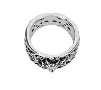 SHOWERORO Vintage Viking Fox Ring for Men Silver Alloy Finger Jewelry Traditional Style Creative Man’s Decor Ring Size 9 Suitable for Daily Wear
