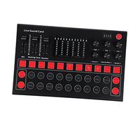 SHOWERORO Voice Changer Portable Live Sound Mixer Rgb Lighting Multi-platform Compatible Sound Card for Streaming Gaming and Recording