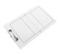 SHOWERORO Volleyball Coaching Board Pvc Sports Ball Match Board with Practical Design and Multi-use Features, White Portable Dry Erase Clipboard for Outdoor Volleyball Training and Coaching