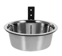 SHOWERORO Wall Mounted Elevated Dog Food Bowl 8.27In Stainless Steel Raised Water Bowl for Medium Dogs Comfortable Feeding Experience