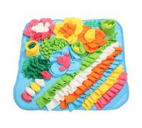 SHOWERORO Washable Interactive Snuffle Mat Blue Slow Feeding Mat for Dogs and Cats Puzzle Feeding Pockets for Enrichment