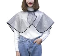 SHOWERORO Waterproof Short Hairdressing Cape Grey, Non-stick Hair Cutting and Dye Shawl for Barbershop, Salon Hair Cutting Kit Accessory, Reusable Haircut and Shampoo Cape