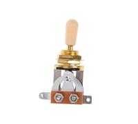 SHOWERORO Way Toggle for Electric Guitar Pickup Yellow Knob No-noise Design for Easy Tone Control Compatible Various Electric Guitar Styles