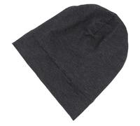 SHOWERORO Wide Brim Chemo Hair Protective Cap for Women, Elastic Cotton Double-Layer Satin Lined Sleep Hat, Dark Grey Female Sleeping Headwear