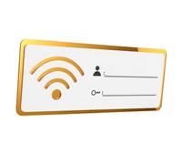 SHOWERORO Wifi Password Sign Stylish Wall-mounted Network Reminder for Home Office Cafe and Restaurant Essential Guest Room Decor