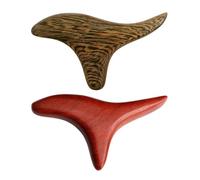 SHOWERORO Wood Acupoint Massage Sticks 2Pcs Set Body Massage Wood Massagers Trigger Point Therapy Muscle Relaxation Suitable for