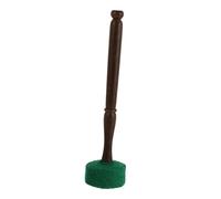 SHOWERORO Wooden Buddha Singing Bowl Mallet Stick Tibetan Velvet Handle Green Sound Bowl Mallet for Meditation and Yoga Accessories