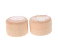 SHOWERORO Wooden Toddler Tooth Keepsake Box Set for Boys and Girls Baby Lost Teeth Storage Holder My First Collection Case Newborn Memory Container 2pcs