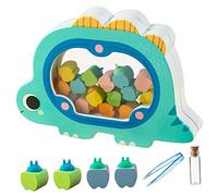 SHOWERORO Wooden Tooth Keepsake Box Creative Dragon Design for Storing Boy Girl Teeth Shower Gift and for Boys and Girls