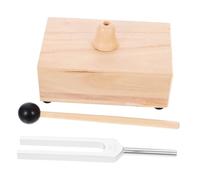 SHOWERORO Wooden Tuning Forks Set 528hz Frequency Healing Aluminum Alloy Wooden Resonator Mallet Included