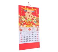 SHOWERORO Year Horse Lunar Wall Calendar with International Holidays Daily Tear Off Pages for Home Office Planning Traditional Chinese Style Family Hanging Annual Planner
