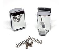 ShowerPart Shower Door Hangers/Hooks L086, Hole Size 8mm, Glass Thickness 5.5mm, Chrome plated Plastic, Shower Door Replacement Parts, 2x