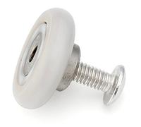 ShowerPart Shower Door Multi-functional Rollers/Runners/Wheels L017 Internally Threaded Wheel Diameter 19mm Wheel Thickness 5mm Hole Diameter 3.3 (M4) Stainless Steel and POM Shower Doors Rollers 4x