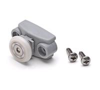 ShowerPart Single Shower Door Roller/Wheel/Runner SS2, Diameter 19mm, Wheel Thickness 5mm, Plastic, Distance Between Fixing Holes 24.5mm, Shower Door Replacement Parts, 1x