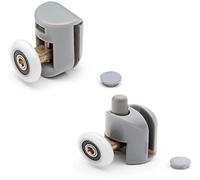 ShowerPart Single Shower Door Rollers/Wheels/Runners L001, Diameter 25mm, Wheel Thickness 6mm, Plastic, Shower Door Replacement Parts, 4X